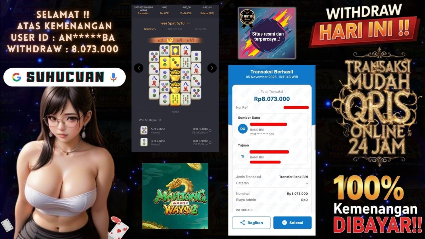 SUHUCUAN JACKPOT SLOT MAHJONG WAYS 2